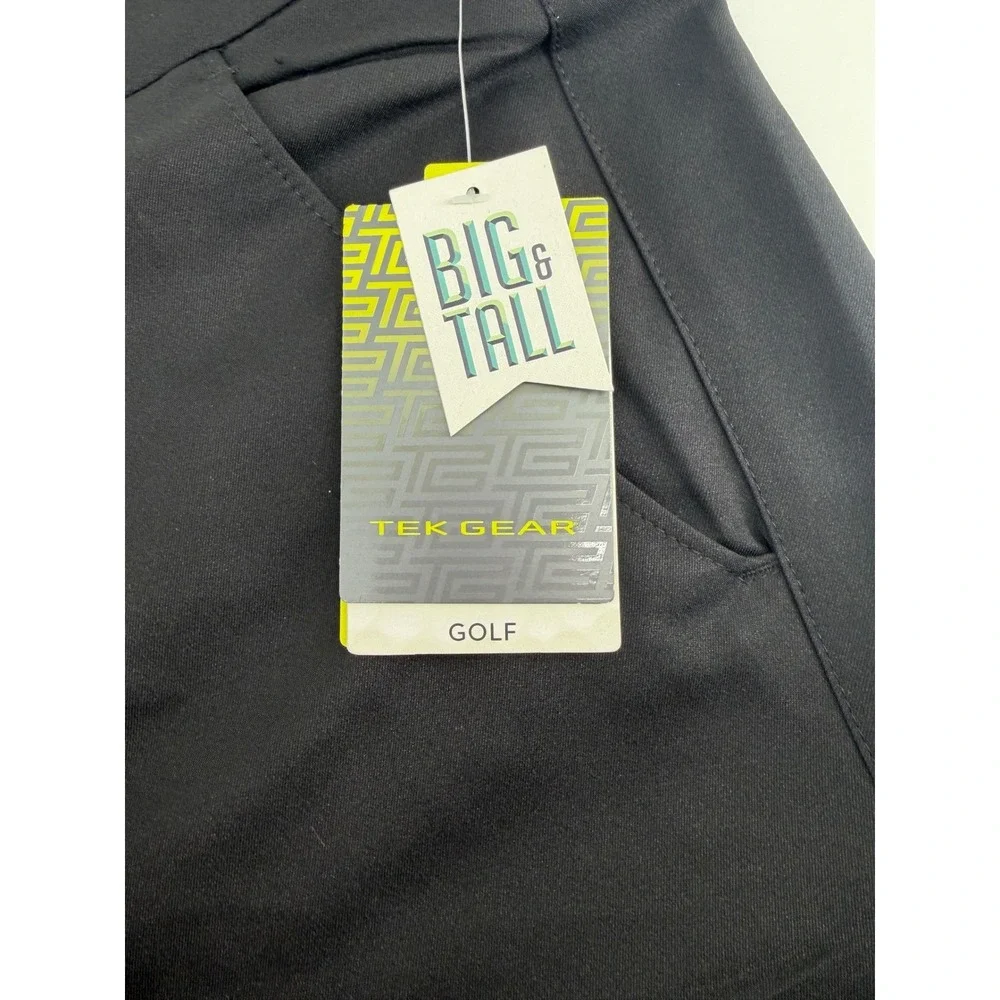 Tek Gear Mens‎ Big & Tall Golf Woven Pants Mineral Black 50x32 NEW